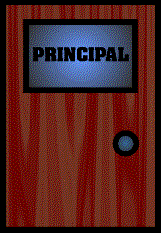 The principal's door